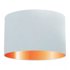 Light Blue Cotton Drum Lampshade