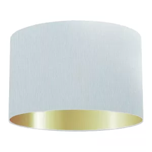 Light Blue Cotton Drum Lampshade