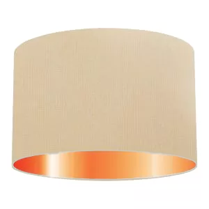 Light Salmon Cotton Drum Lampshade