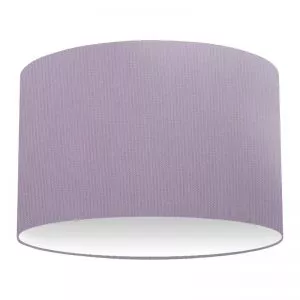 Lilac Cotton Drum Lampshade