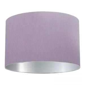 Lilac Cotton Drum Lampshade