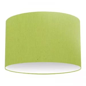 Lime Cotton Drum Lampshade