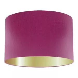 Magenta Silk Drum Lampshade