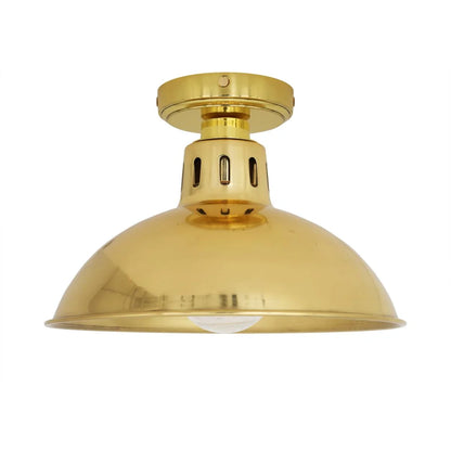 Talise Industrial Brass Ceiling Light IP65