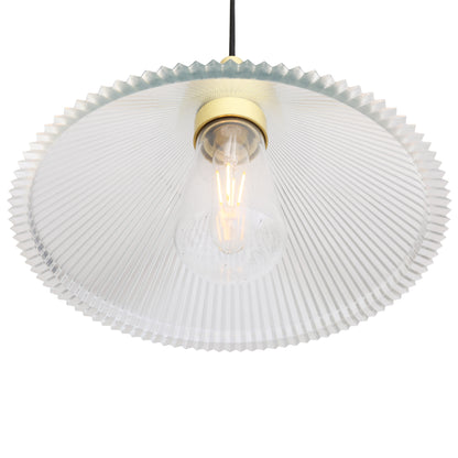 Beck Prismatic Glass Pendant Light IP65