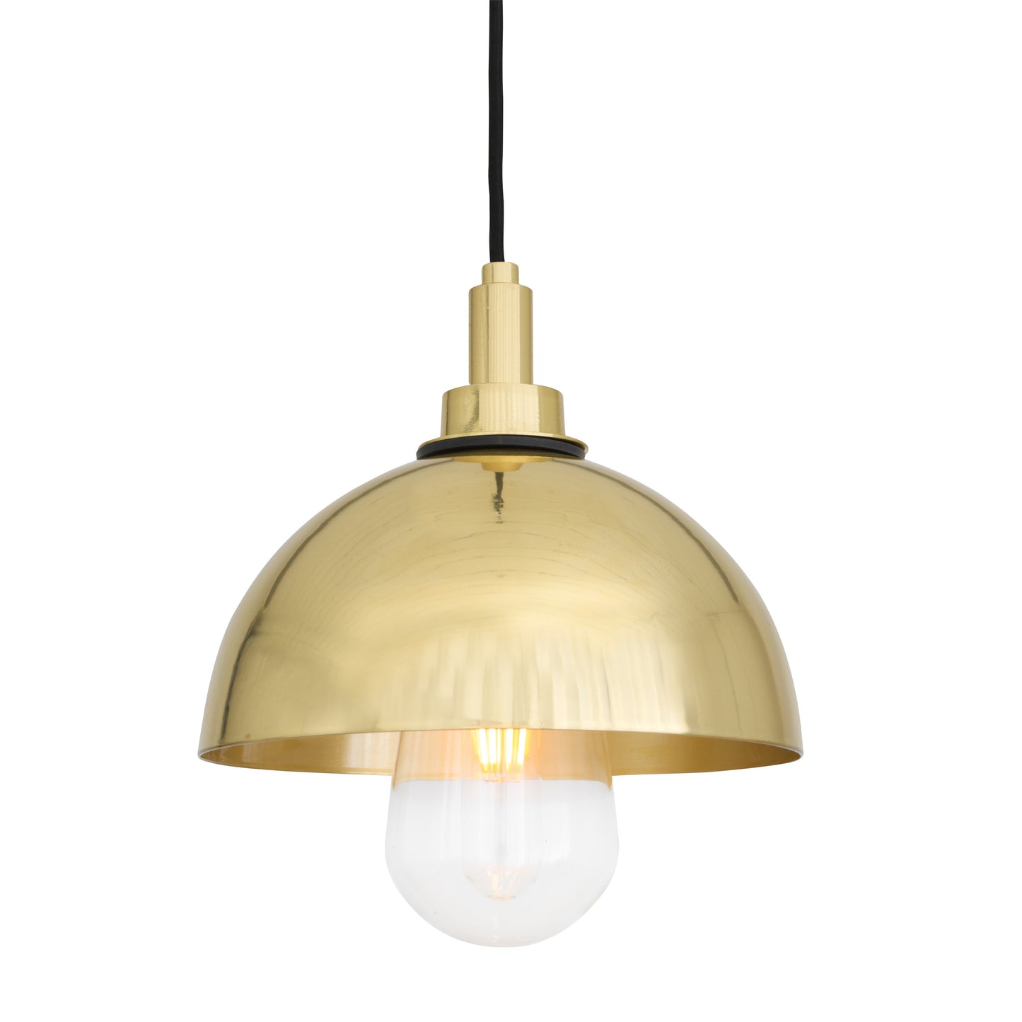 Hydra Brass Dome Pendant Light IP65