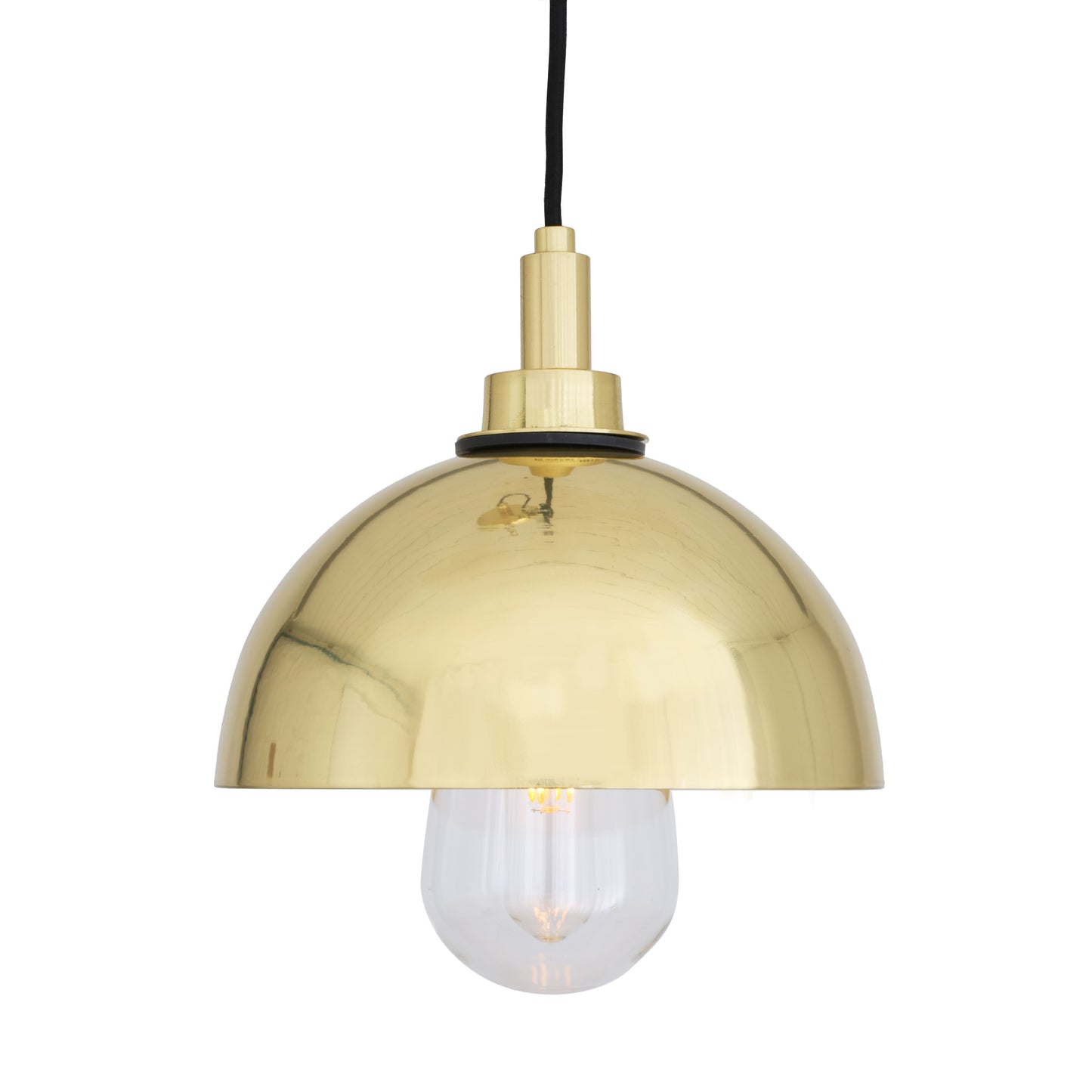 Hydra Brass Dome Pendant Light IP65