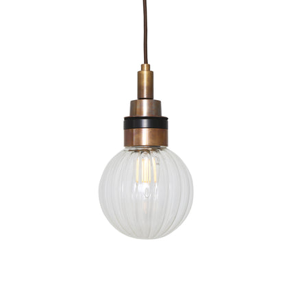 Loch Small Glass Globe Bathroom Pendant IP65