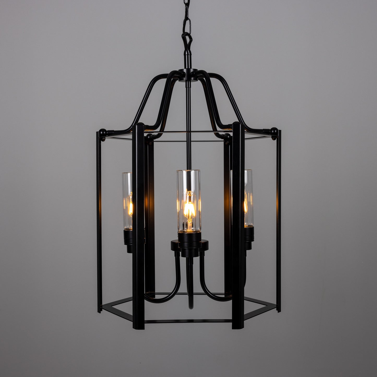 Portroe Outdoor Hanging Lantern for Porch IP65, Four Light