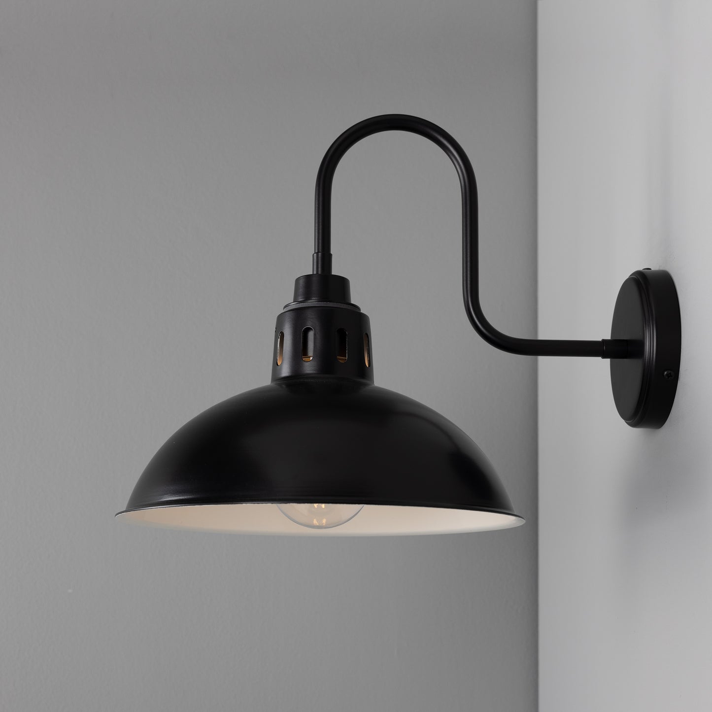 Talise Industrial Swan Neck Wall Light IP65