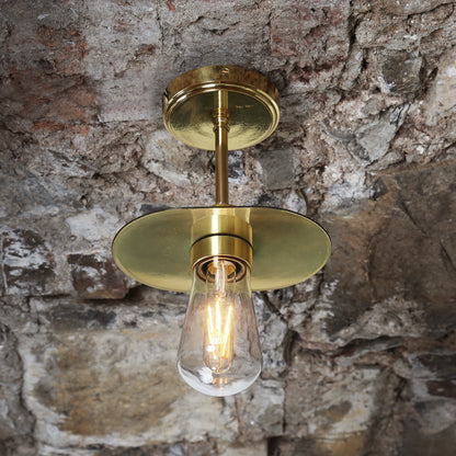 Kwaga Brass Ceiling Light IP65