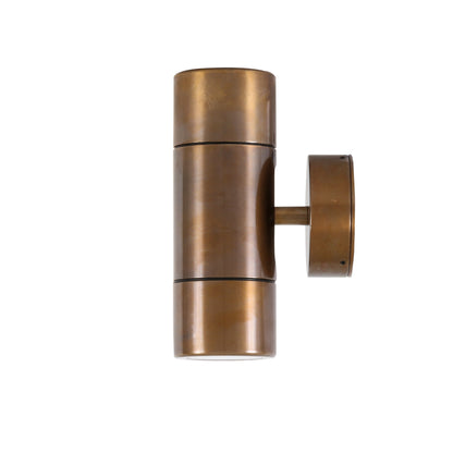 Lana Up / Down Brass Wall Light IP44 / IP65