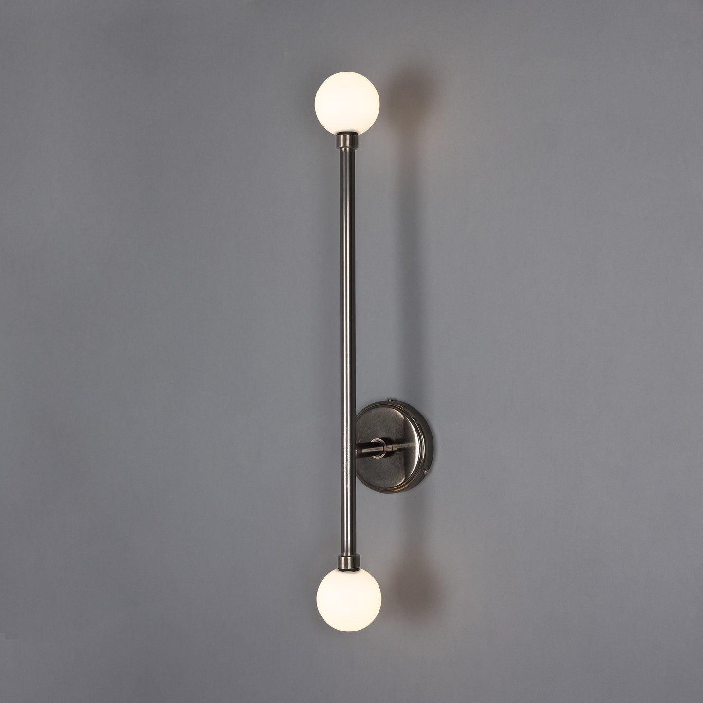 Gunning Double Globe Slim Bathroom Wall Light 71cm IP44