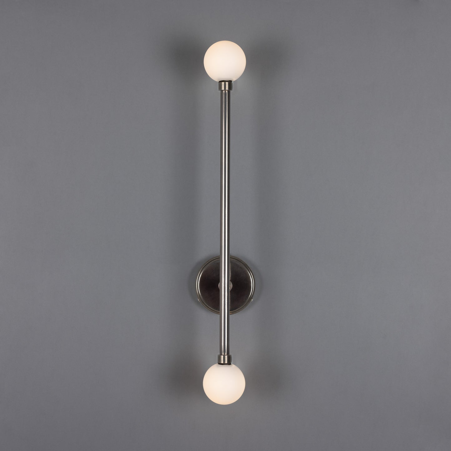 Gunning Double Globe Slim Bathroom Wall Light 71cm IP44