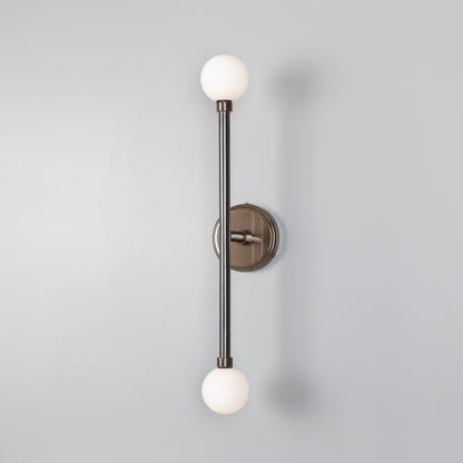 Monto Double Globe Slim Bathroom Wall Light 61cm IP44