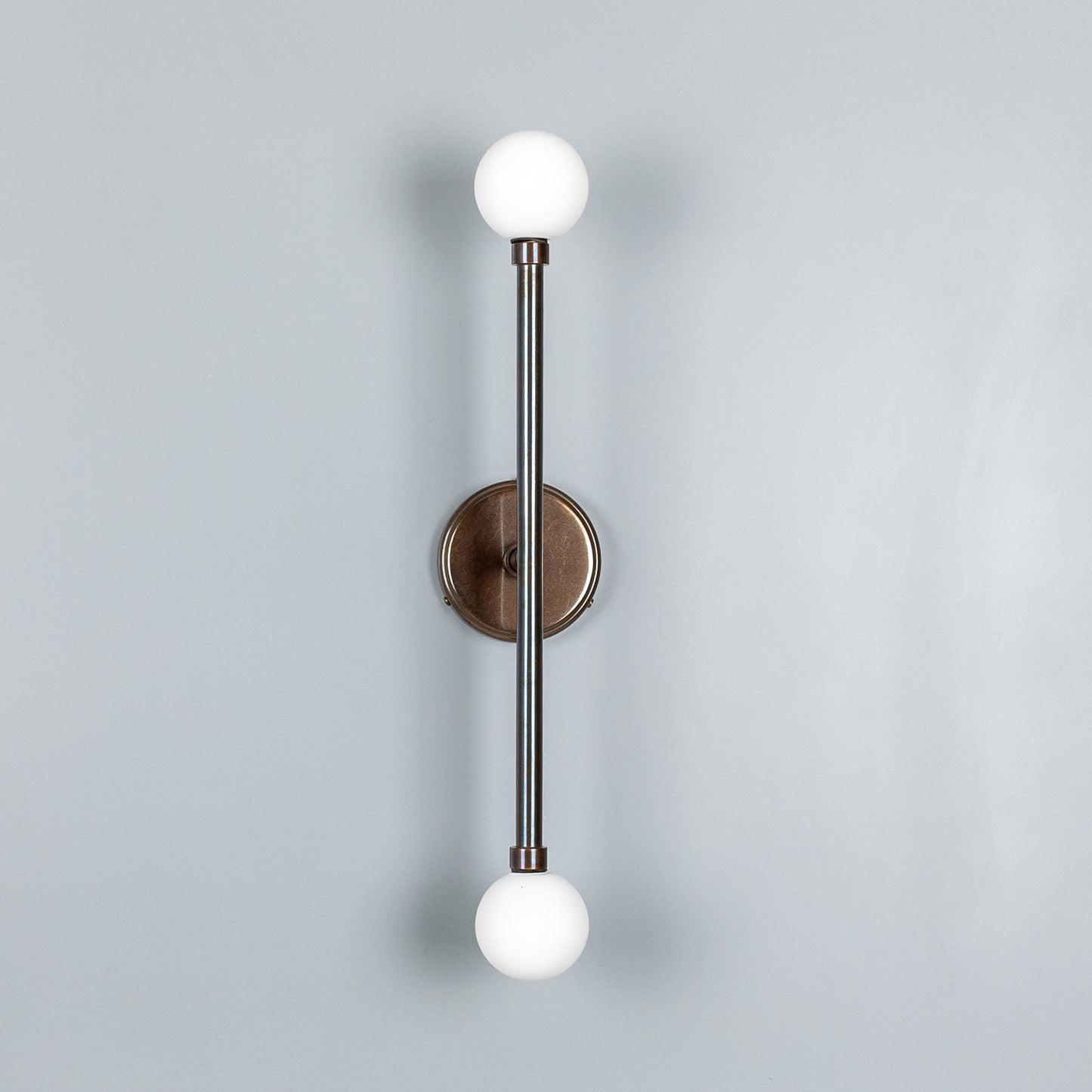 Monto Double Globe Slim Bathroom Wall Light 61cm IP44