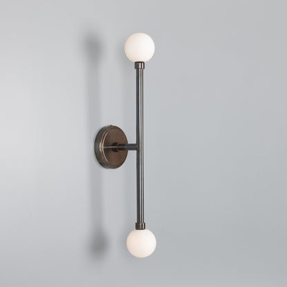 Monto Double Globe Slim Bathroom Wall Light 61cm IP44