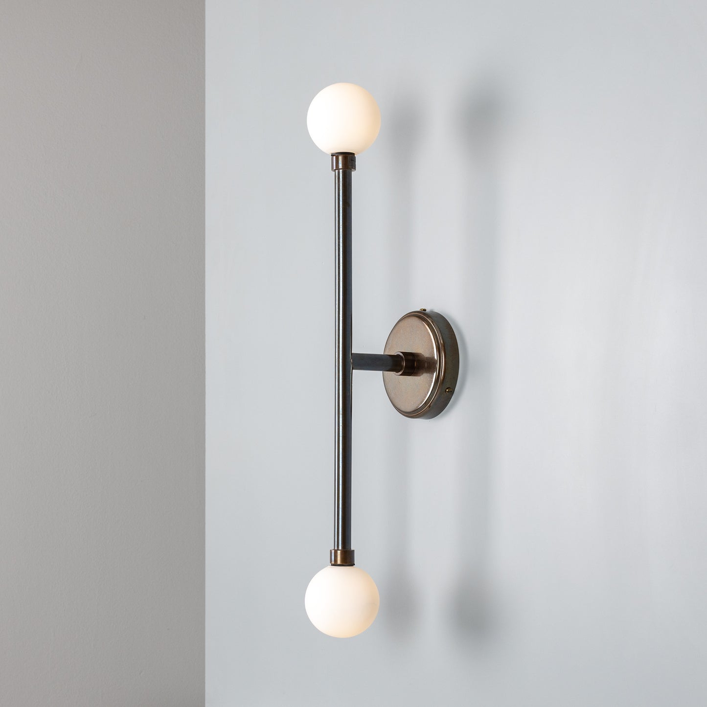 Monto Double Globe Slim Bathroom Wall Light 61cm IP44