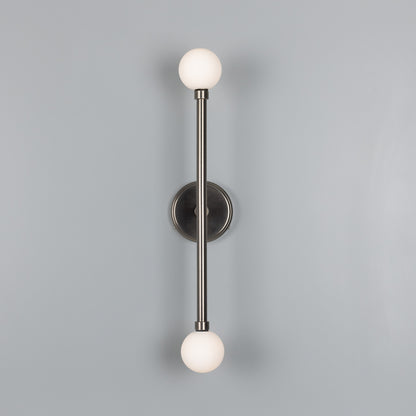 Monto Double Globe Slim Bathroom Wall Light 61cm IP44