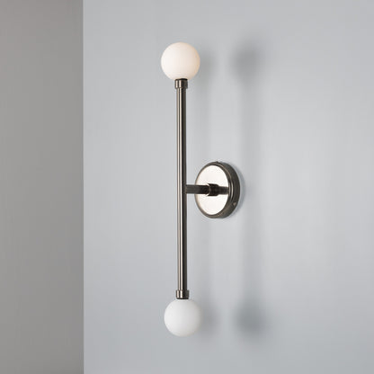 Monto Double Globe Slim Bathroom Wall Light 61cm IP44