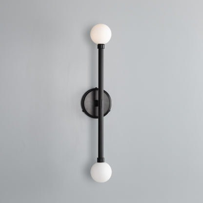 Monto Double Globe Slim Bathroom Wall Light 61cm IP44