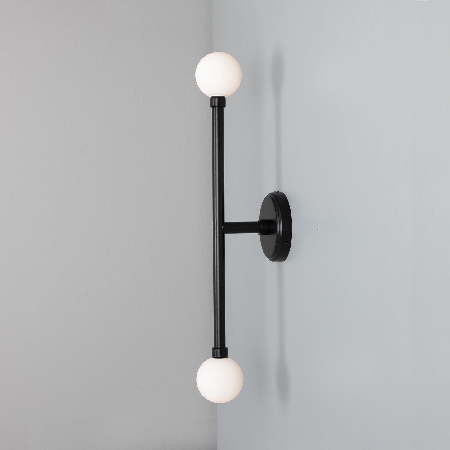 Monto Double Globe Slim Bathroom Wall Light 61cm IP44