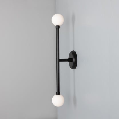 Monto Double Globe Slim Bathroom Wall Light 61cm IP44