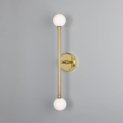 Monto Double Globe Slim Bathroom Wall Light 61cm IP44