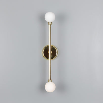 Monto Double Globe Slim Bathroom Wall Light 61cm IP44