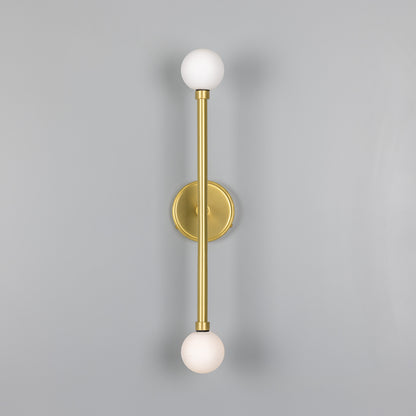 Monto Double Globe Slim Bathroom Wall Light 61cm IP44