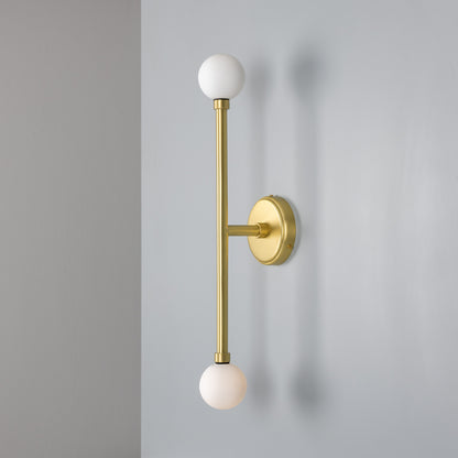 Monto Double Globe Slim Bathroom Wall Light 61cm IP44