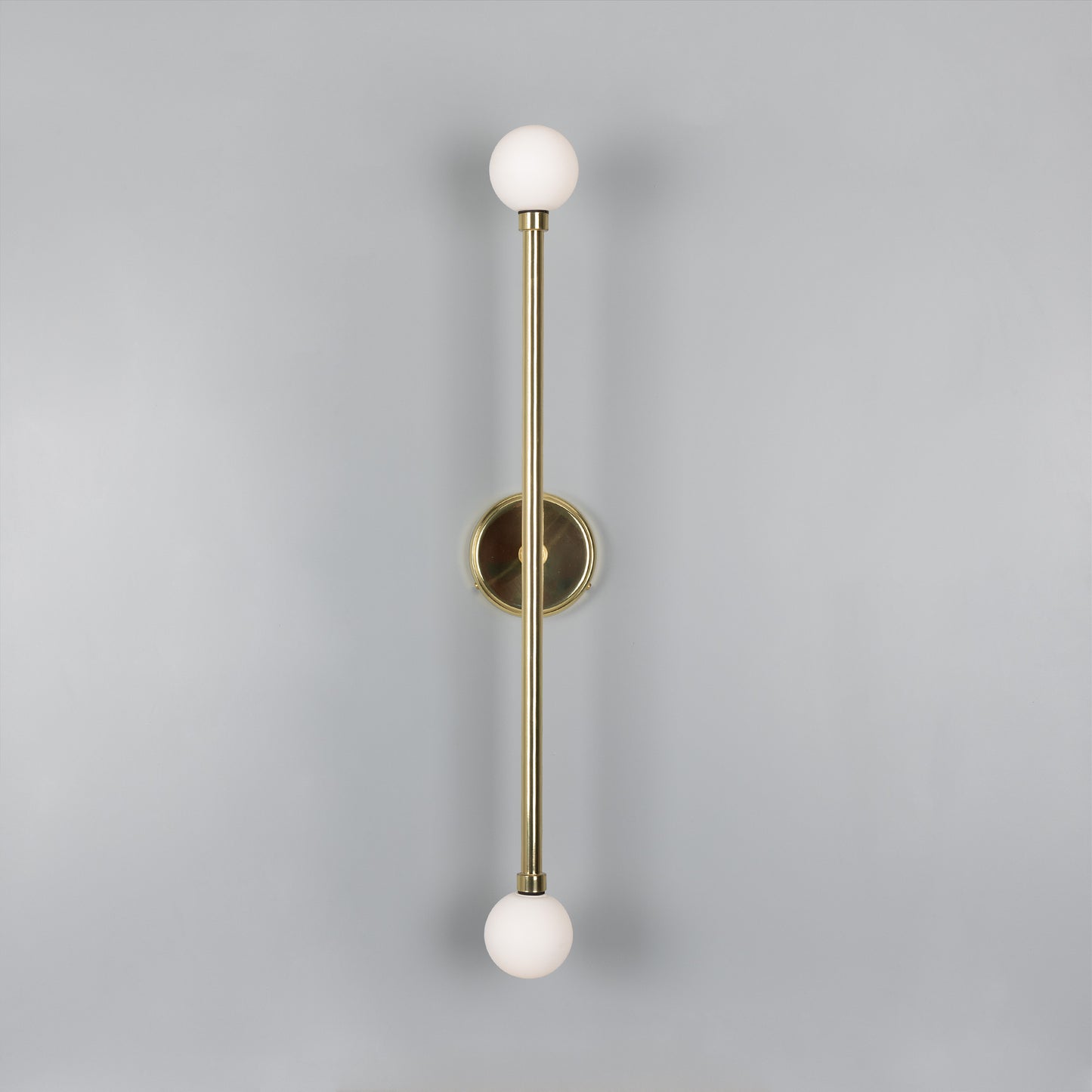 Silverton Double Globe Slim Bathroom Wall Light 77cm IP44