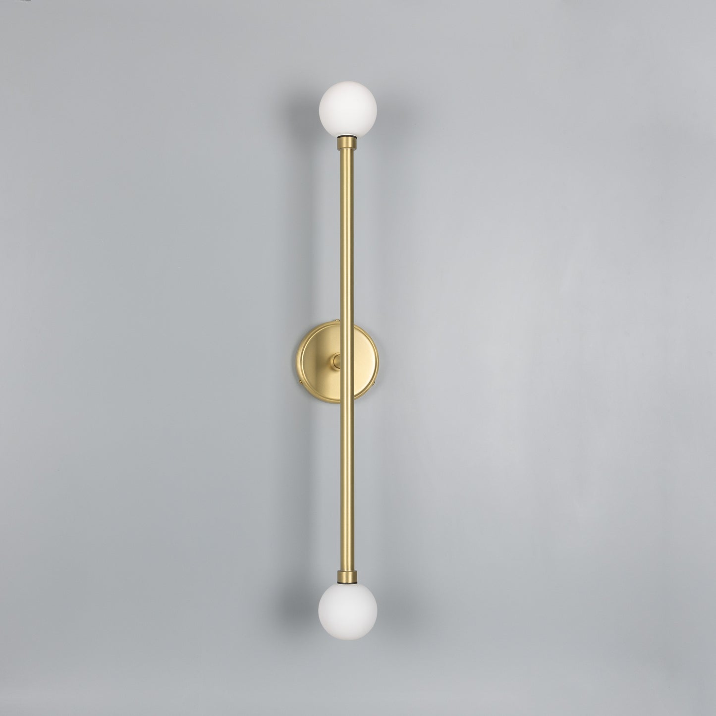 Silverton Double Globe Slim Bathroom Wall Light 77cm IP44