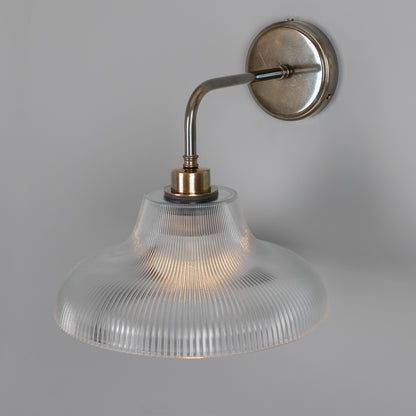 Mono Vintage Railway Glass Bathroom Wall Light 30cm IP65