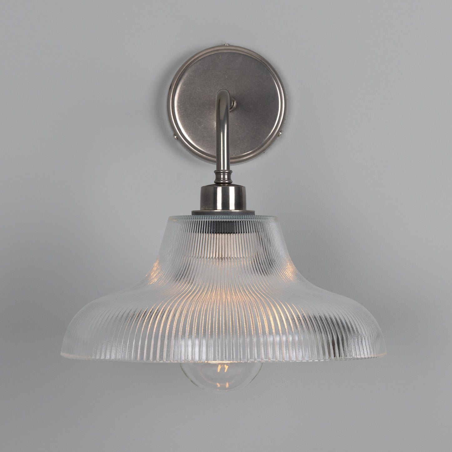 Mono Vintage Railway Glass Bathroom Wall Light 30cm IP65