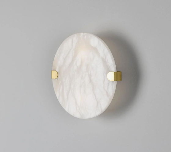 Dundee Circular Alabaster Wall Light