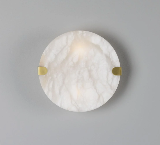 Dundee Circular Alabaster Wall Light