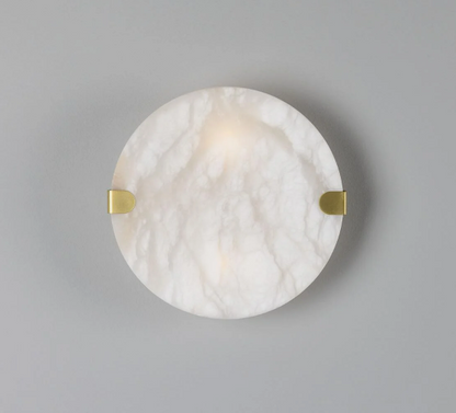 Dundee Circular Alabaster Wall Light