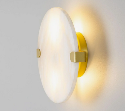 Dundee Circular Alabaster Wall Light