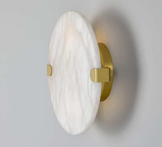 Dundee Circular Alabaster Wall Light