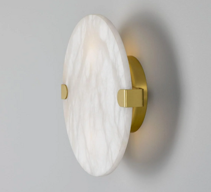 Dundee Circular Alabaster Wall Light