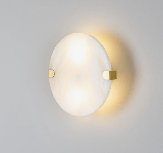 Dundee Circular Alabaster Wall Light