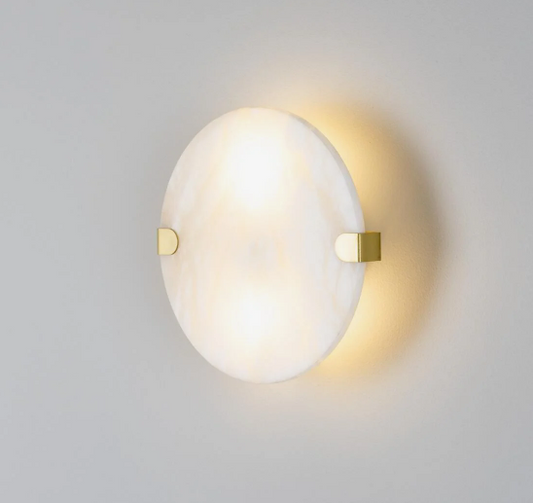 Dundee Circular Alabaster Wall Light