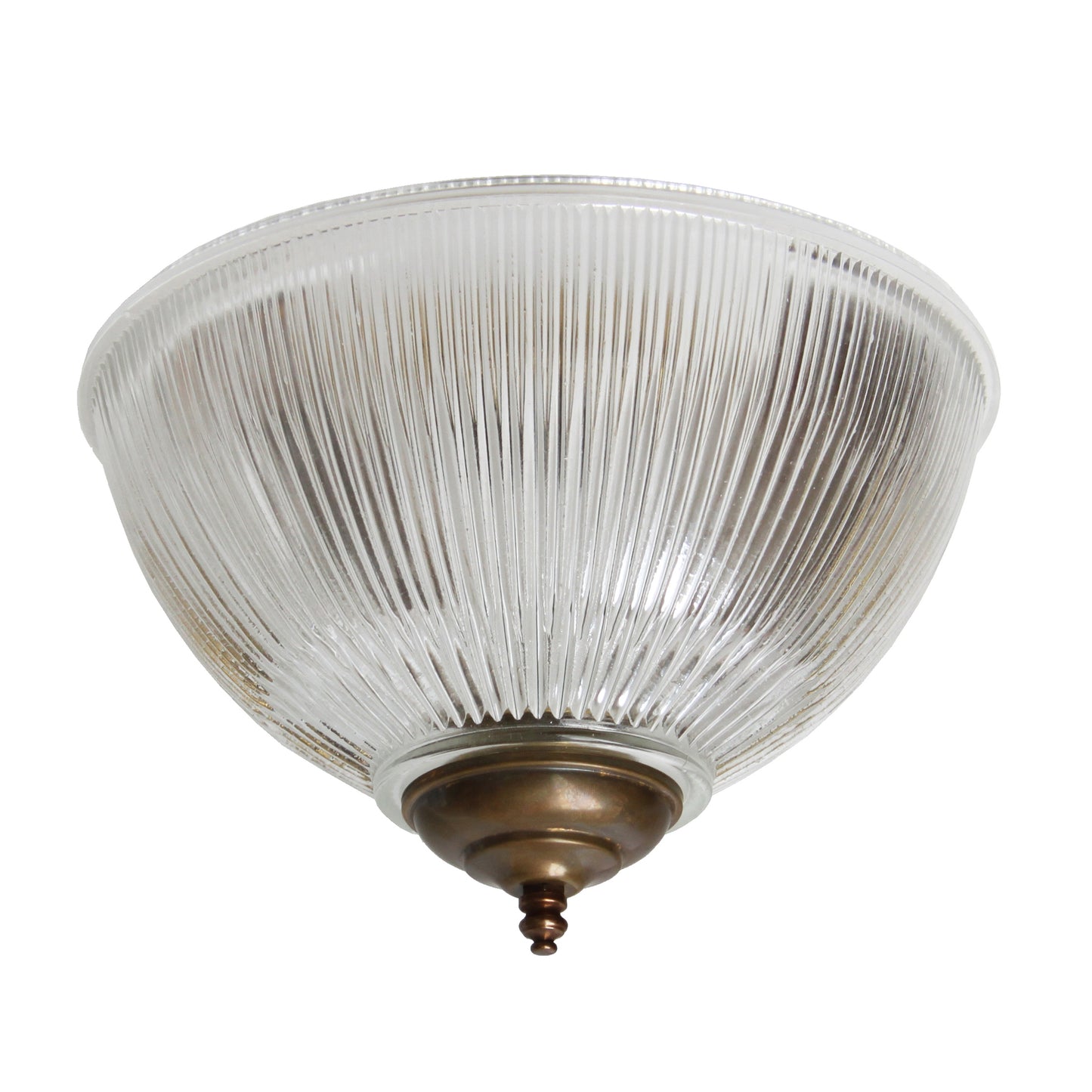 Moroni Prismatic Glass Dome Flush Ceiling Light 30cm