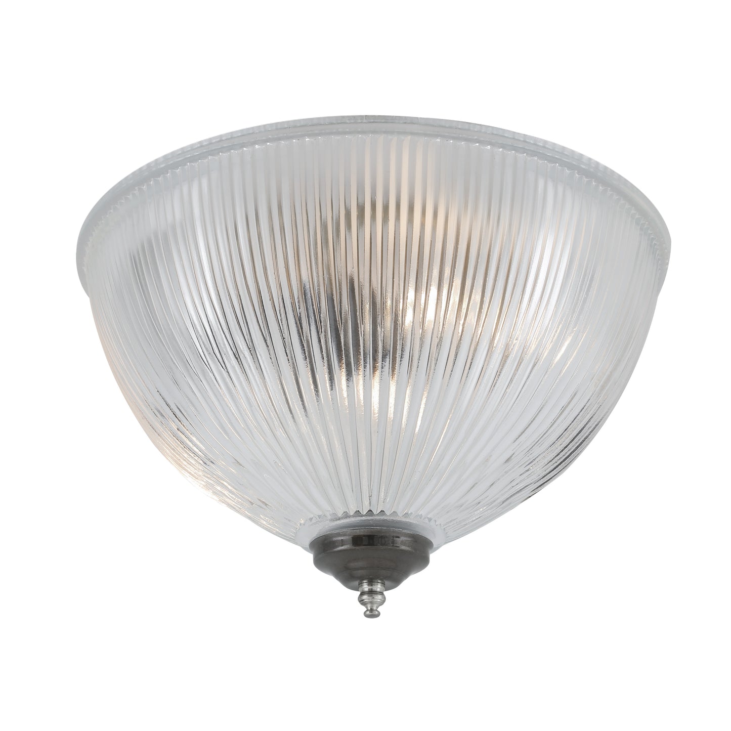 Moroni Prismatic Glass Dome Flush Ceiling Light 30cm