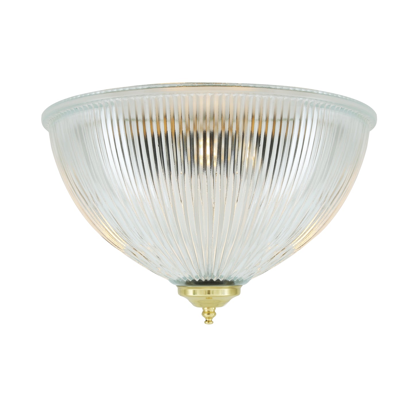 Moroni Prismatic Glass Dome Flush Ceiling Light 30cm