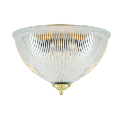 Moroni Prismatic Glass Dome Flush Ceiling Light 30cm