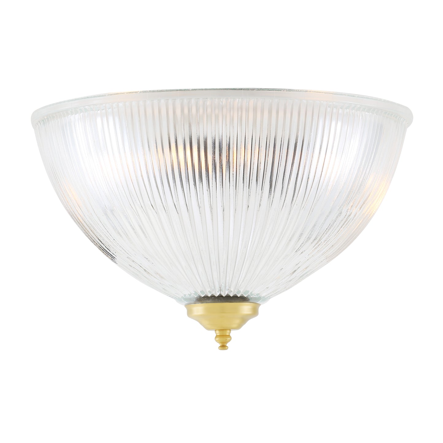 Moroni Prismatic Glass Dome Flush Ceiling Light 30cm