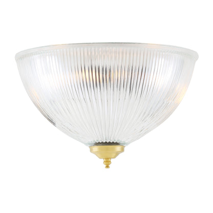 Moroni Prismatic Glass Dome Flush Ceiling Light 30cm