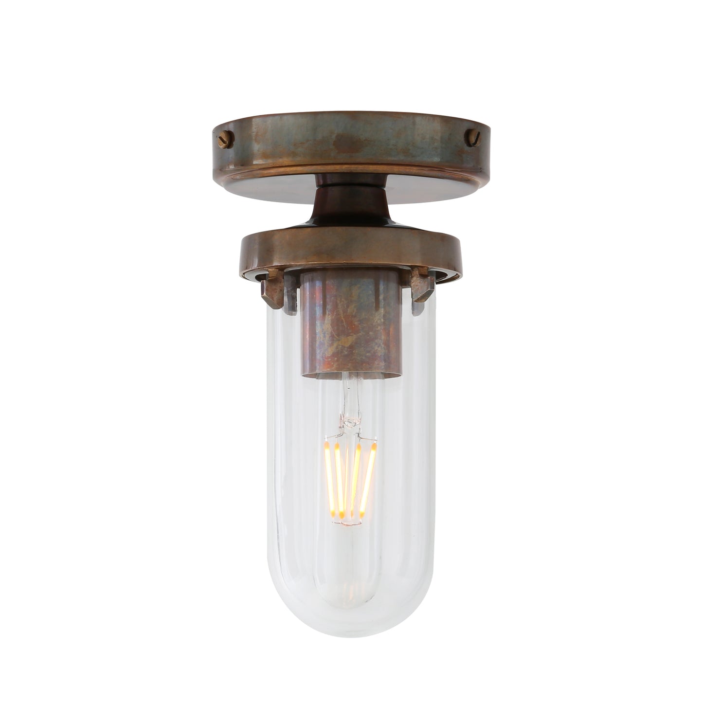 Oregon B Well Glass Flush Ceiling Light IP65